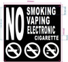 FD NO SMOKING NO VAPING NO ELECTRONIC CIGARETTE SIGN