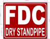 HPD FDC DRY STANDPIPE SIGN