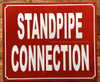 STANDPIPE CONNECTION SAFETY SIGN