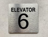 NYC ELEVATOR NUMBER 6 THE PARK AVE LINE SIGN