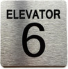 HPD ELEVATOR NUMBER 6 THE PARK AVE LINE SIGN