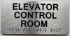 HPD ELEVATOR CONTROL ROOM SIGN