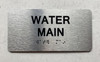 NYC WATER MAIN SIGN WITH RAISED LETTERS