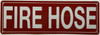 HPD FIRE HOSE SIGN