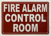 HPD FIRE ALARM CONTROL ROOM SIGN