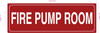 NYC FIRE PUMP ROOM SIGN