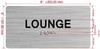 FD LOUNGE SIGN WITH RAISED LETTERS