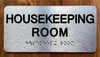 FD HOUSEKEEPING ROOM SIGN WITH RAISED LETTERS