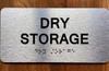 FD DRY STORAGE SIGN WITH RAISED LETTERS