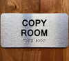 COPY ROOM COMPLIANCE SIGN WITH RAISED LETTERS