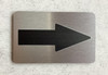 FD ARROW SIGN WITH RAISED LETTERS/IMAGE INCLUDES RED ADHESIVE PAD FOR EASY INSTALLATION