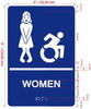 FD RESTROOM SIGN RAISED LETTERS