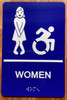 RESTROOM SAFETY SIGN RAISED LETTERS