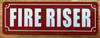 FIRE RISER COMPLIANCE SIGN