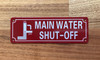FD MAIN WATER SHUT-OFF WITH SYMBOL SIGN