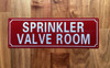 NYC SPRINKLER CONTROL VALVE SIGN