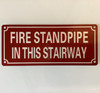 NYC FIRE STANDPIPE IN OTHER STAIRWAY SIGN