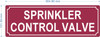 HPD SPRINKLER CONTROL VALVE SIGN