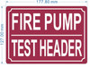 HPD FIRE PUMP TEST HEADER SIGN
