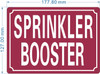 HPD SPRINKLER BOOSTER SIGN