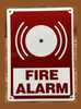 FIRE ALARM SAFETY SIGN