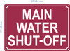 HPD MAIN WATER SHUT-OFF SIGN