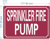 FD SPRINKLER FIRE PUMP SIGN