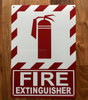 FIRE EXTINGUISHER WITH SYMBOL SAFETY SIGN