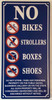 NYC NO STORAGE IN HALLWAY SAFETY SIGNS