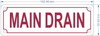 FD MAIN DRAIN SIGN