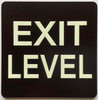 ELEVATOR FLOOR NUMBER THE LEXINGTON AVE LINE (EXIT LEVEL) SIGN