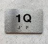 APT NUMBER 1Q COMPLIANCE SIGN-UNIT NUMBER COMPLIANCE SIGN WITH RAISED LETTERS