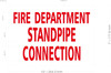 HPD FIRE DEPARTMENT STANDPIPE CONNECTION STICKER/DECAL