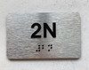 FD APT NUMBER 2N SIGN-UNIT NUMBER SIGN WITH RAISED LETTERS