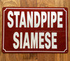 FD STANDPIPE SIAMESE SIGN