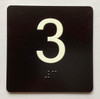 HPD ELEVATOR FLOOR NUMBER THE LEXINGTON AVE LINE (3RD FLOOR) SIGN