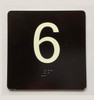 FD ELEVATOR FLOOR NUMBER THE LEXINGTON AVE LINE (6TH FLOOR) SIGN