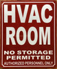 HVAC ROOM SIGN