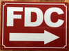 FDC RIGHT ARROW SIGN