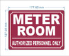FD METER ROOM SIGN