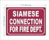HPD SIAMESE CONNECTION FOR FIRE DEPT SIGN
