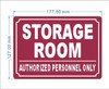 HPD STORAGE ROOM SIGN