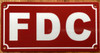 FDC SIGN/FIRE DEPARTMENT CONNECTION SIGANGE