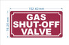 HPD GAS SHUT-OFF VALVE SIGN