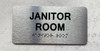 JANITOR ROOM Compliance Sign
