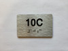 Apartment Number unit 10C Compliance Sign
