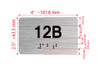 Apartment Number unit 12B Hpd Sign