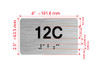 Apartment Number unit 12C Hpd Sign