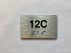 Apartment Number unit 12C Compliance Sign