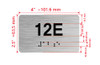 Apartment Number unit 12E Ada Sign